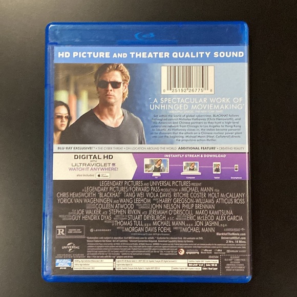 Blackhat - Blu-ray & DVD Combo Set - Picture 2 of 5